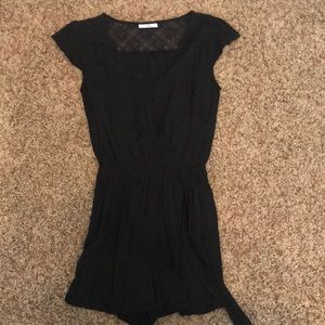 Romper with tie waist